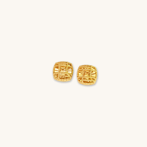 Filigree Gold Studs