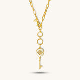 Locked Up Gold Necklace